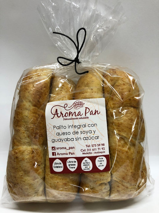 Aroma Pan Palitos Integrales con Queso de Soya y Guayaba 260Gr