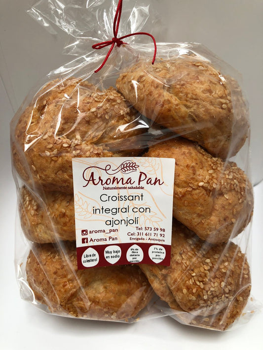Aroma Pan Croissant Integral con Ajonjoli 300Gr