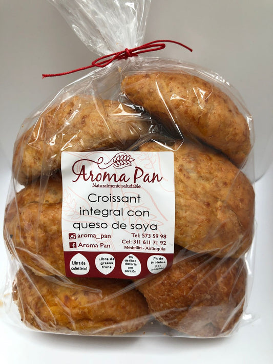 Aroma Pan Croissant Integral con Queso de Soya 370Gr